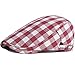 Men Women Berets Hat Spring Summer Casual Breathable Sun Cap Vintage Plaid Adjustable Newsboy Hat