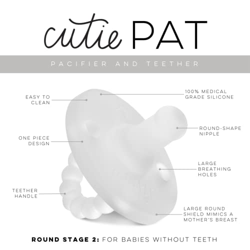 Image of Ryan & Rose Cutie PAT Pacifier Teether (Stage 2, Clear)