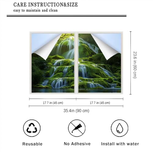 Película de privacidad para ventana efecto vitral 17.7x23.6 pulg x2 miniatura 2