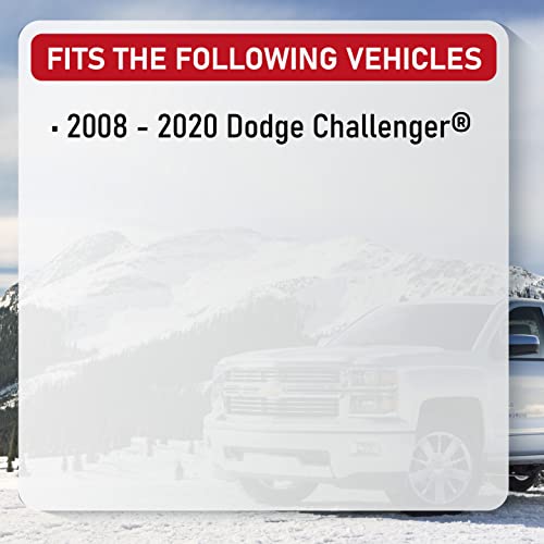 Fuel Filler Door Gas Cap Cover â Matte Black on Black - Compatible with Dodge - 2008, 2009, 2010, 2011, 2012, 2013, 2014, 2015, 2016, 2017-2023 Challenger - Replaces 68250120AA - Filler Cover - Image 6