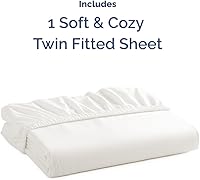 Vista 129 de King Fitted Bed Sheet - Bottom Single Fitted Sheet Only - Ultra-Soft Hotel Luxury Bedding w/ 8-16 Inch Deep Pockets - Breathable, Cooling & Wrinkle