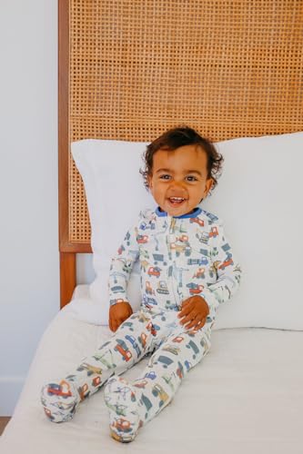 Image of Zip-Up Pajama Footies - Diesel