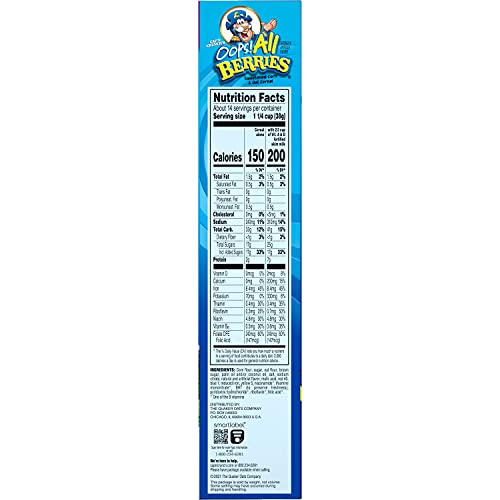Image of Cap'n Crunch Cereal, Crunch Berries, 19.6oz Box (Pack of 4)