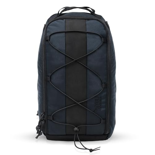 Mochila Transversal Wolf Attack Maverick Azul Carbono - Ballistic Nylon Zíper Ykk®.