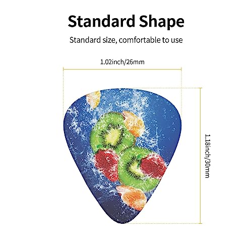 Lot de 12 médiators tendance et durables en forme de gouttes d’eau autour des fruits dans une boîte pour ukulélé guitare électrique basse - Les Beatles, Paul McCartney, John Lennon, RIngo Starr, George Harrison Lot de 12 médiators tendance et durables en forme de gouttes d'eau autour des fruits dans une boîte pour ukulélé guitare électrique basse – Image 5