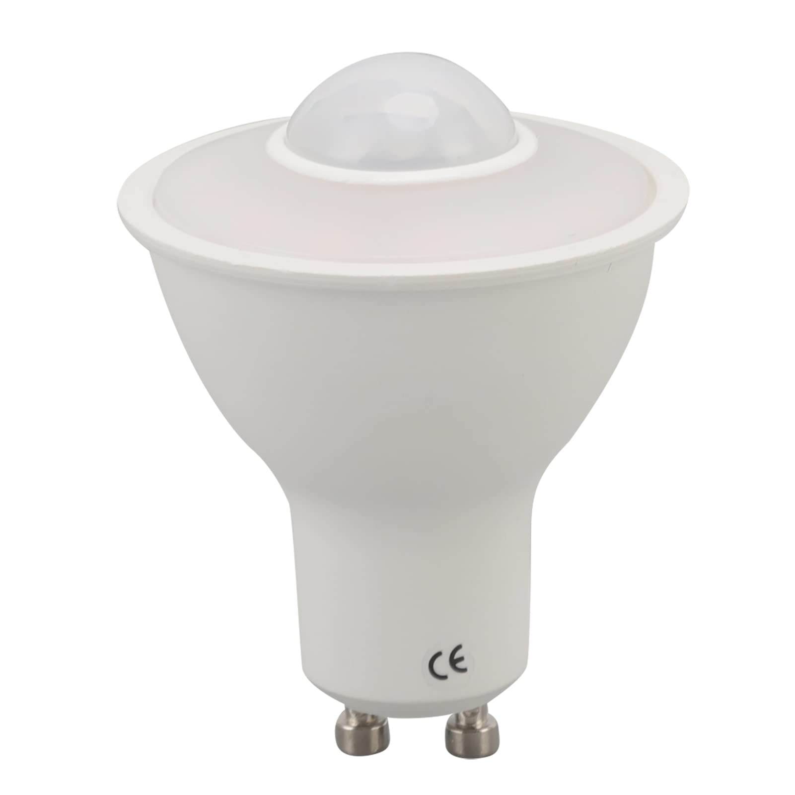 Fafeicy GU10 LED Motion Sensor Bulb 5W 500LM Warm White Energy Efficient Automatic Lighting for Ceiling Corridor Porch Laundry Hallway Staircase