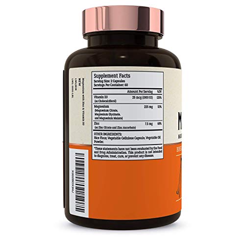 Magnesium Zinc & Vitamin D3 Most Bioavailable Forms of Magnesium