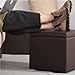 PU Leather Padded Footstool/Toy Footstool, Makeup Stool, Storage Fitting Room Stool, Door Shoe Stool, Leather Stool, Entrance Shoe Rack (B)