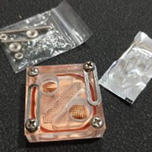 Waterblock computer water cooling acrílico transparente para chipset de placa base y CPU 4