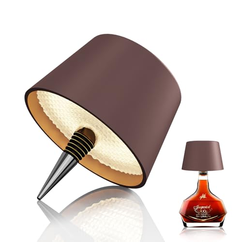 MU LIN lampada bottiglia ricaricabile,lampada da tavolo senza fili,Controllo Touch da 3 Modalita Temperatura di Colore, Dimmerabile, per Soggiorno, Ristorante