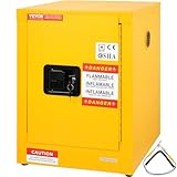 VEVOR Flammable Cabinet 17" x 17" x 22", Galvanized Steel, Safety Cabinet, Adjustable Shelf Flammable Storage Cabinet, for Commercial Industrial and Home Use: Industrial & Scientific