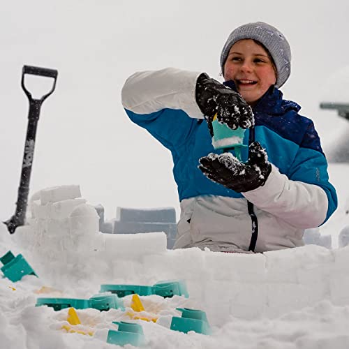 Sand Pal Beach Toys Sand Castle Kit - 9 Pieces Travel-Friendly Beach Toy Set, Snow Toys For Kids 3-10 - Outdoor & Indoor Play Sandbox Toys - Sand Castle Building Molds & Tools For Adults With Mesh Bag #TOP7