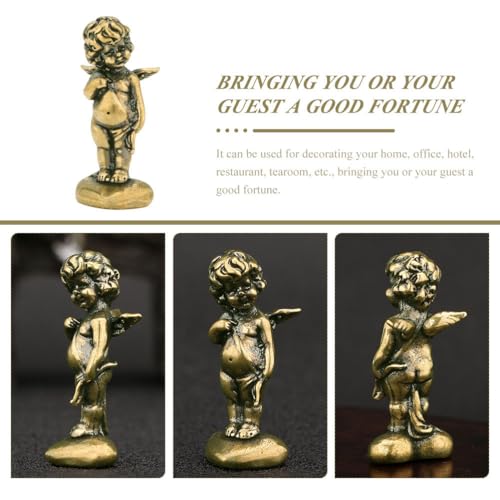 Figura de Cupido en Latón para Decoración Hogar miniatura 4