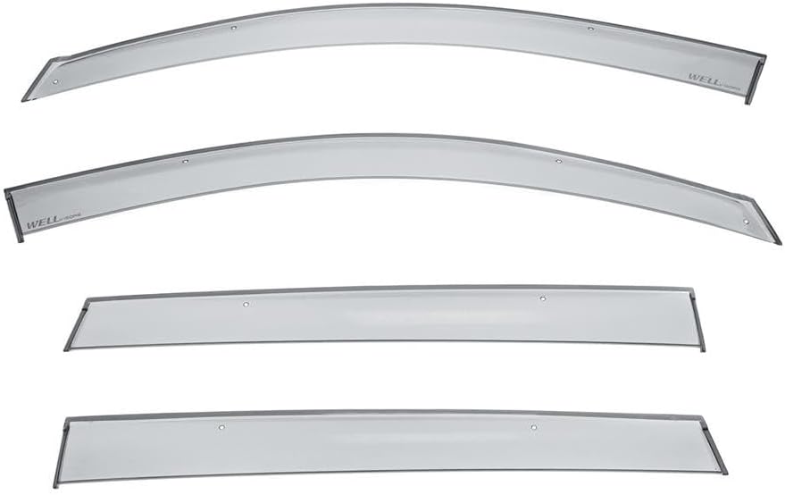 WellVisors Window Visors Wind Deflectors Compatible with Chevrolet Chevy 2009-2017 Traverse Premium Series Rain Guards 3-847CH025