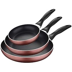 Sartenes Renberg Aluminio Forjado Renberg Q3259 Set 3pc sartenes (16,20,24cm) aluminio prensado, apto para inducción Paradise