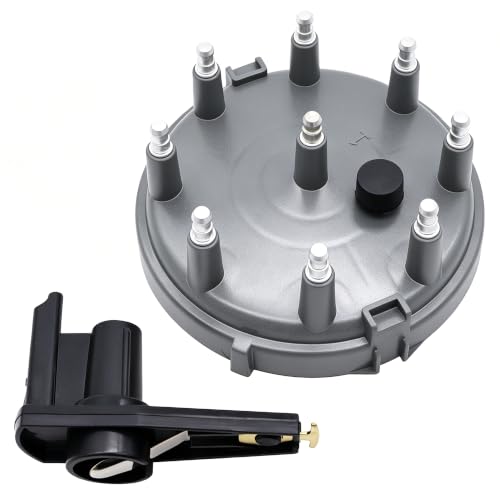 OXCANO 8233 Car Ignition Distributor Cap and Rotor Kit Compatible with Ford Bronco Mustang F150 F...