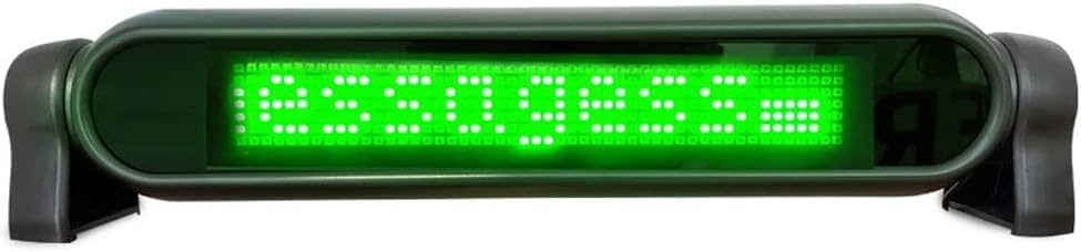 Soluciona la falta de visibilidad con la pantalla LED para coche verde
