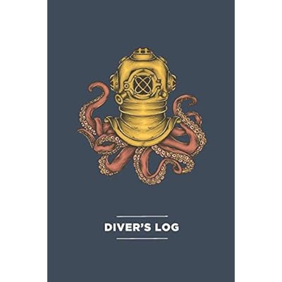 Scuba Diver Log Book with Vintage Octopus Cover - Track & Record 100+ Dives