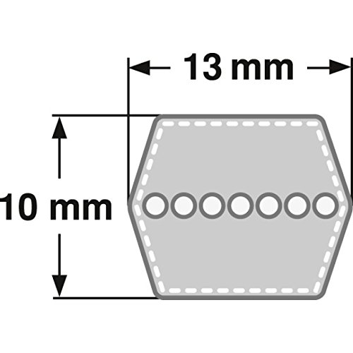 6 cinghie trapezoidali – Doppia cinghia trapezoidale AA 105 – HAA 2718 mm