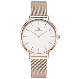 Starking Womens Fashion Watch Analog Quartz Watches Ladies Casual Wrist Watch Stainless Steel Mesh...