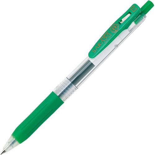 Amazon | ゼブラ サラサクリップ 0．3mm 緑 5本 | ジェルインク