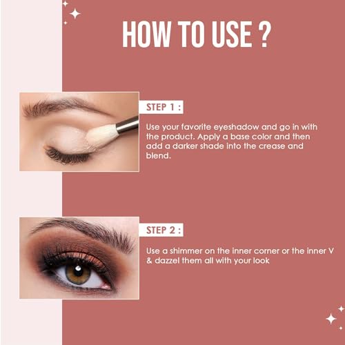 Glam21 Little One 4-in-1 Eyeshadow Palette | Ultra pigmented, Easy to blend | Long Lasting Eye Make Up Kit |Artist Love-01 - Image 5