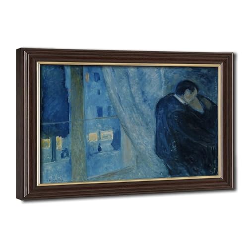 Impression sur toile Le Baiser de Munch : décoration murale pour bureau chic