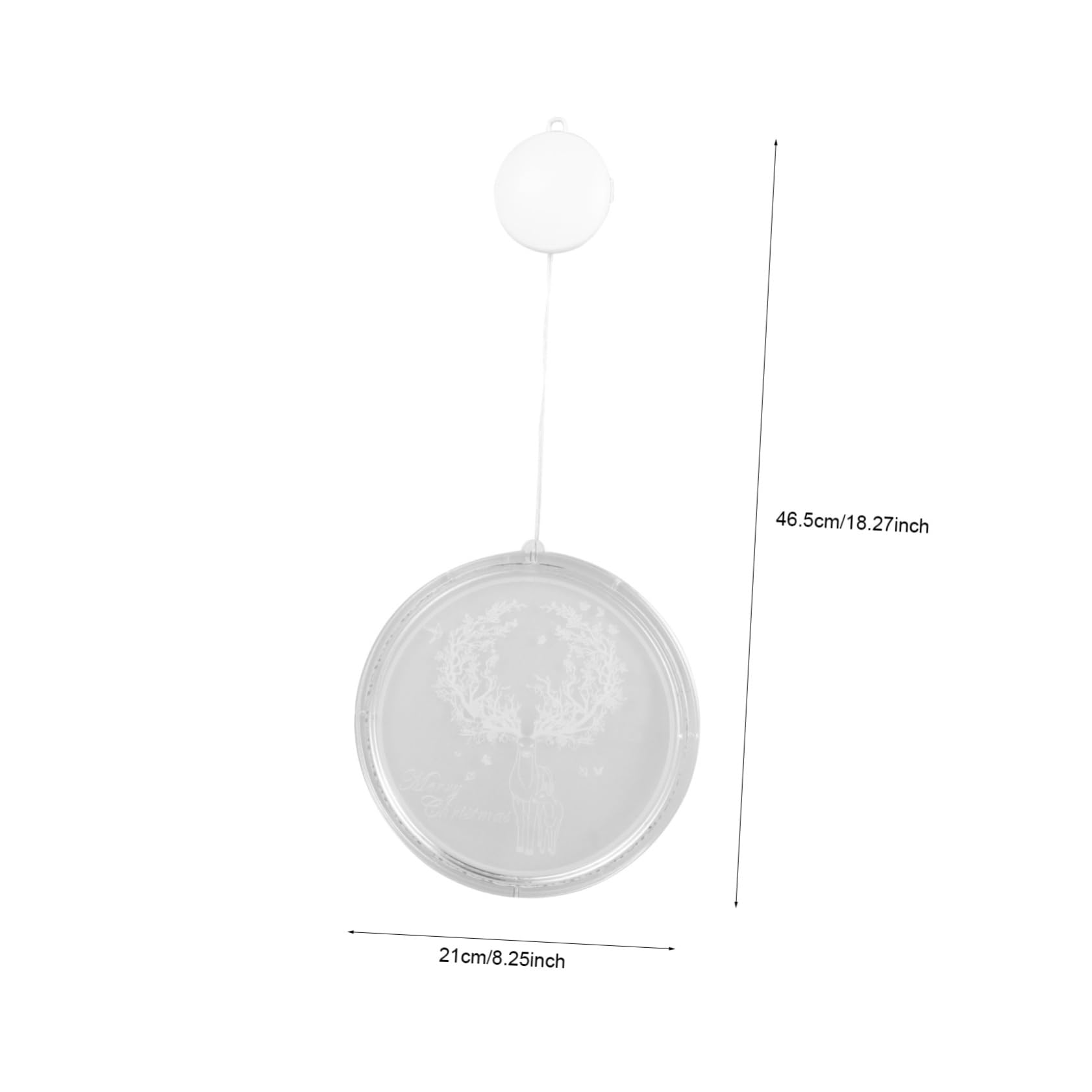 NOLITOY 1 PC Romantic LED Light Beautiful Scene Layout Energy Saving Adornment Light with Wire Easy Installation Suction Cup Design for Festive Decor No Battery Included