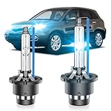 SENROBO Fit for Acura 2007-2015 MDX RDX 1999-2015 RL 2010-2013 ZDX OEM 35W Projector Low Beam D2S HID Xenon Headlight Bulbs Replace, 8000K Blue Super Bright D2SC1 Bi-xenon Light, Pack of 2