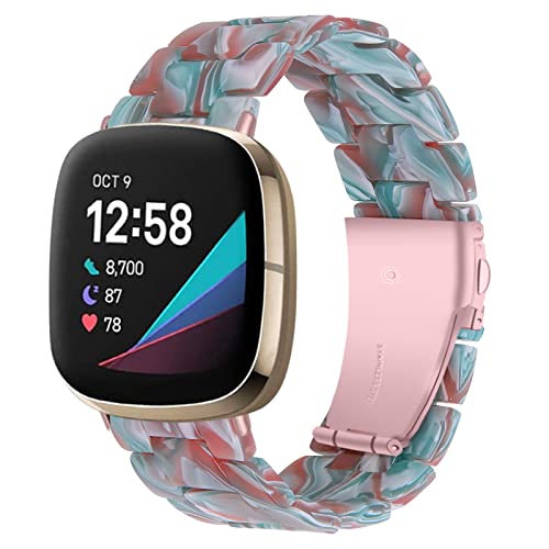 Fitbit Versa 4/Sense 2 ohΉ Xgbv Y fB[X ߉\ȃEHb`oh pXgoh Fitbit Versa 4/Sense 2 X}[gEHb`p (J[ 13)
