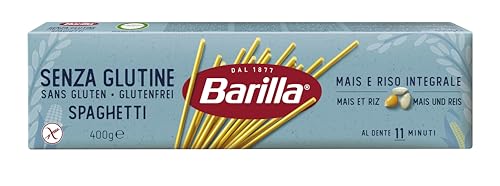 Barilla Pasta Glutenfreie Spaghetti n.5 aus köstlichem Mais und Reis – perfekt für Menschen mit Zöliakie oder Glutenunverträglichkeit 400 g