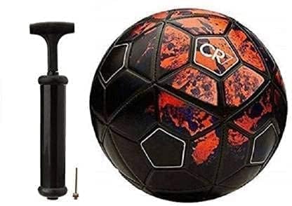 CRAZX CR7 Football for All Ages Suited for The Grass Fields | PU | Suitable for Grass |Practice Ball | Soccer Ball | for Men/Women | Football Size - 5 (with Pump)-image-8