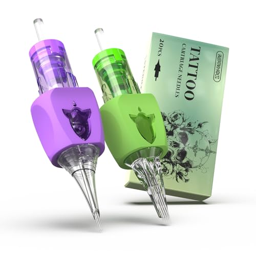 Image of Wormhole Tattoo Cartridge Needles Rocket 20pcs Mixed Sizes #10 Standard 3RL 5RL 5RM 7RM Disposable Finger Ledge Tattoo Needles Round Liner Shader Magnum for Tattoo Gun Machine Tattoo Supplies