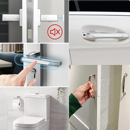 BLUE CRANE 10 Pcs Silicone Strip Wall Protector for Door | Door Bumper Wall Protector |Wall Protector from Sofa Back 2