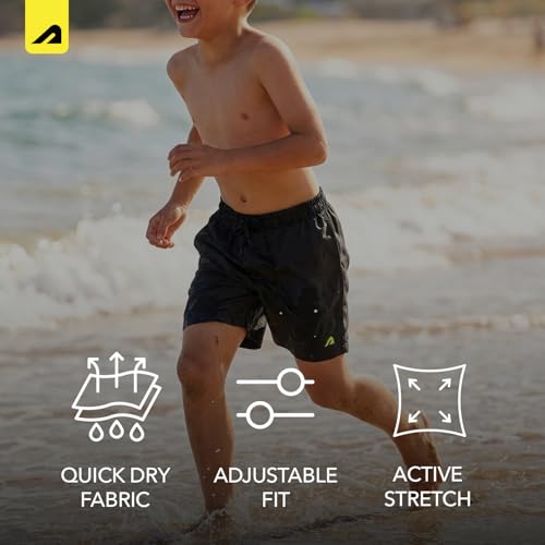 Image of Boldfit Swimming Shorts for Boys- Swim Jammers & Swimming Trunks for Boys-Chlorine-Resistant, Quick-Dry Swimwear with UPF 40+ & Stretch Fit