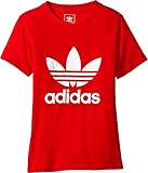 adidas Originals Girls' Short Sleeve Trefoil Tee