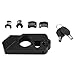 Produktbild Motorrad Bremsschloss, Lenker Sicherheitsschloss Universal CNC Aluminiumlegierung Motorrad Lenker Bremshebel Schloss Fahrzeugsicherheit (Black)