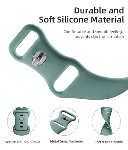 Geak 15 Pack Compatible With Apple Watch Bands 40Mm 38Mm 44Mm 42Mm 41Mm 45Mm 49Mm For Women,Soft Silicone Sport Apple Watch Band Replacement Strap Compatible For Iwatch Series 8 7 6 5 4 3 2 1 Se Ultra #TOP1