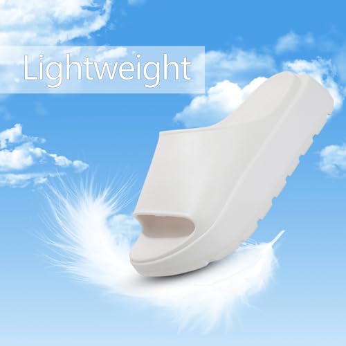 TOCONFFON Women's Pillow Slippers Cloud Slides Ultra Cushion Platform Sandals Quick Drying 5cm/2in Thick Sole2