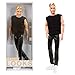 Barbie Signature poupée Ken de collection articulée Looks, blond avec débardeur et pantalon en vinyle noir, jouet collector, GTD90