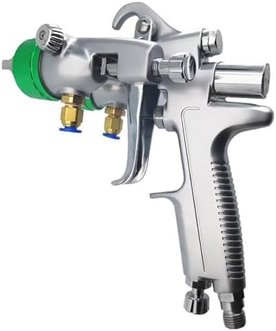 Pistola a spruzzo pneumatica, doppio ugello 1,3 mm, larghezza 40 cm, per verniciatura professionale, finitura liscia, alimentazione a pressione, ideale per uso automobilistico e domestico