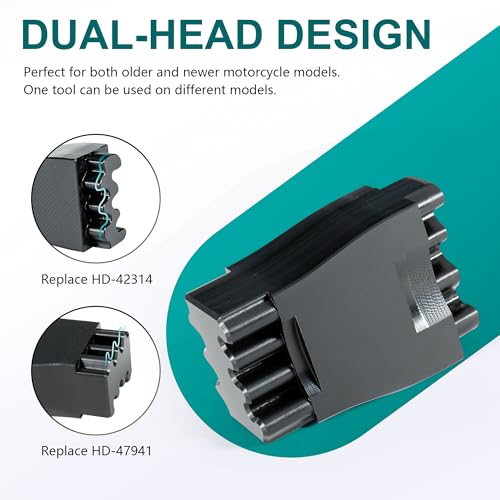 Image of MoKitDora Double-Headed Cam Locking Tool Compatible with Harley Twin Cam 1999-2017, M8 Milwaukee 8 Motors 2017-2024, Dyna 1999-2006 Models