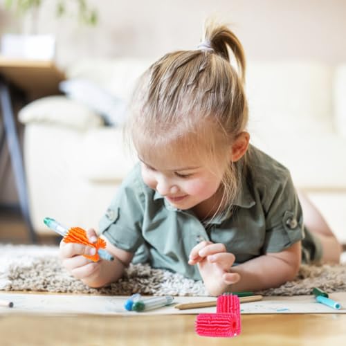 mkemka 10 Pcs Squishy Pen Grips for Pencil Soft Grips for Handwriting Training Pencil Cushion Grips Colorful Grippers - Image 4