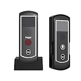 PANDAAR Wireless Doorbell Intercom,Room to Room Communication Itercoms 4900ft Long Range,3 Volume Levels,21 Chimes,Waterproof Intercoms Wireless for Home Business Indoor Outdoor,2 Pack Black