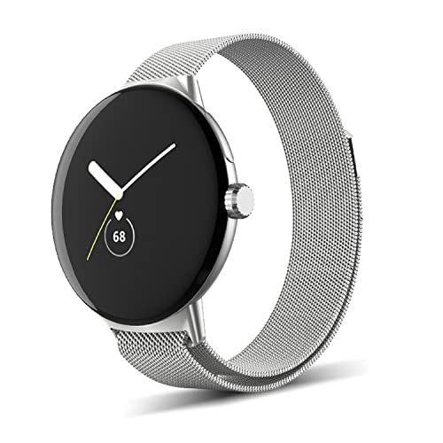 [AiMaoo] �o���h Google Pixel Watch 4 3 41 mm (2025/2024)/Pixel Watch 2/1 �Ή� �����o���h �X�e�����X�| ���C�t�� �X�|�[�c�o���h �}�O�l�b�g�� ������� ���߉\ �����x���g �X�g���b�v 