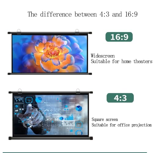 Pantalla manual para proyector 72 pulgadas 4:3 miniatura 3