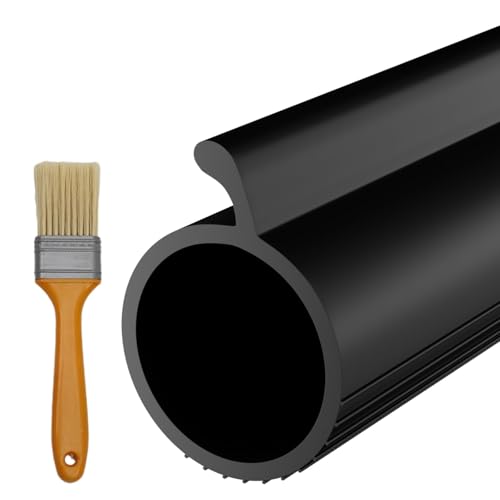 Garage Door Seal P Bulb - 16.5ft Flexible Weatherproof TPE Seal for Single-Channel Doors, Easy DIY Installation, Prevents Drafts, Noise Reduction, Saves Energy, 0.19