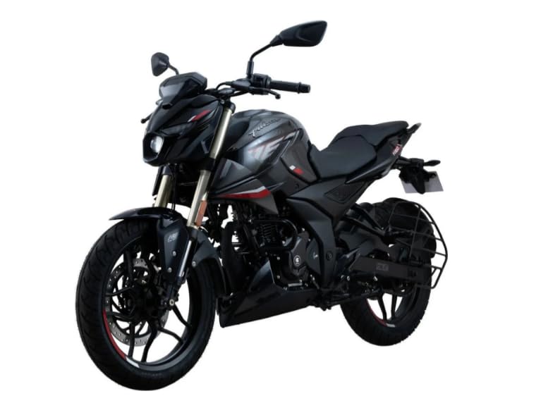 Image of Bajaj Pulsar N160 Twin Disc Single Channel Single Seat Motorcycle /Motorbike - Ebony Blck - Ex-Showroom
