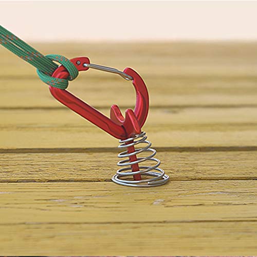 CLISPEED 4 Pcs Estacas de Liga de AlumÃ­nio Estacas de Lona de Osso de Peixe Pegs Estacas de Acampam