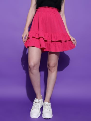 Image of KOTTY Women's Solid and Printed Skirts - A-Line || Pencil || Midi || Maxi || Knee-Length || Flared || Asymmetric Styles for Chic and Comfortable Fashion